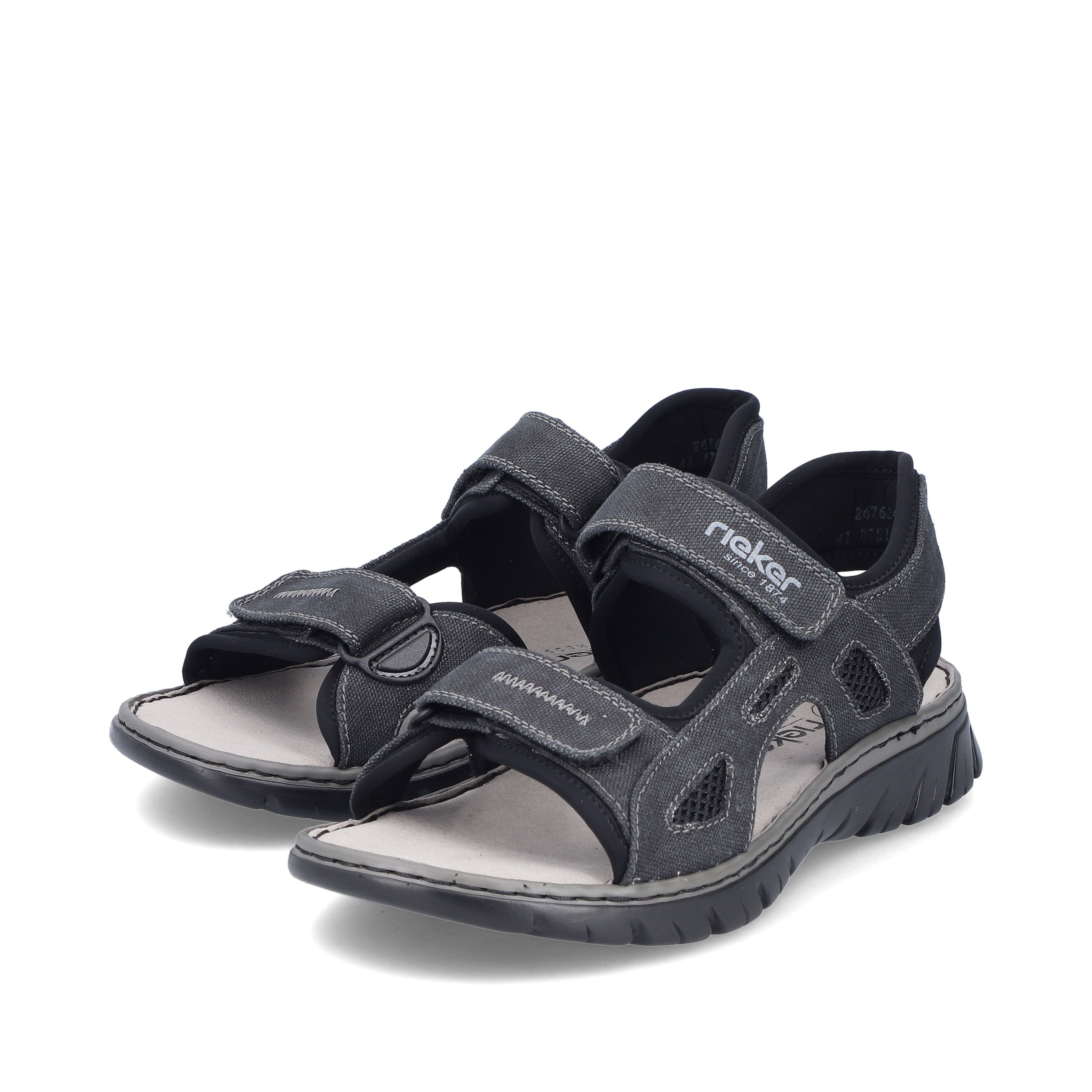 Rieker Herren Trekkingsandalen steingrau