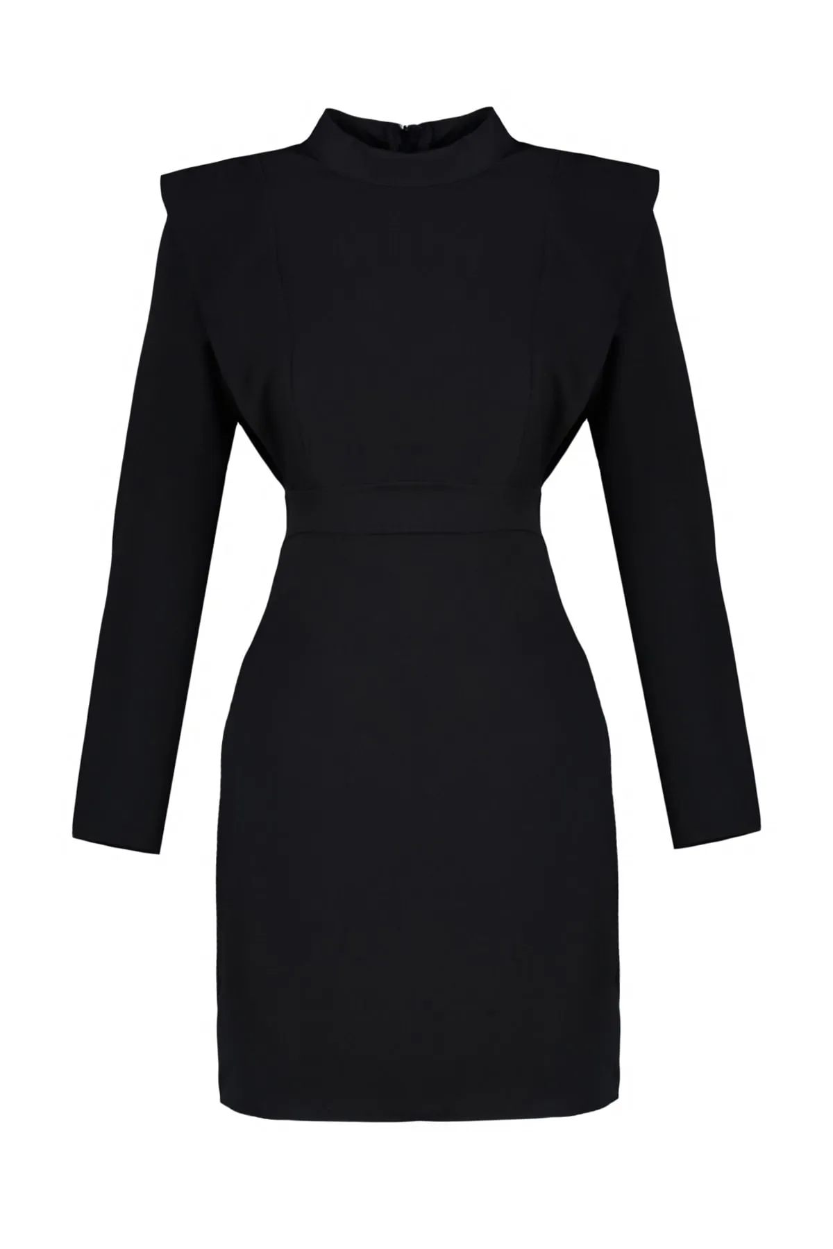 Trendyol Collection  Schwarzes Mini-Webkleid TWOAW23EL00900