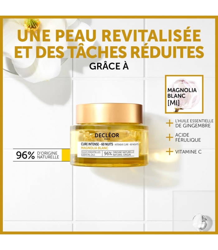 DECLÉOR-CURE INTENSE ANTI-TACHES 60 NUITS MAGNOLIA BLANC-Cure Anti-taches Soin Visage