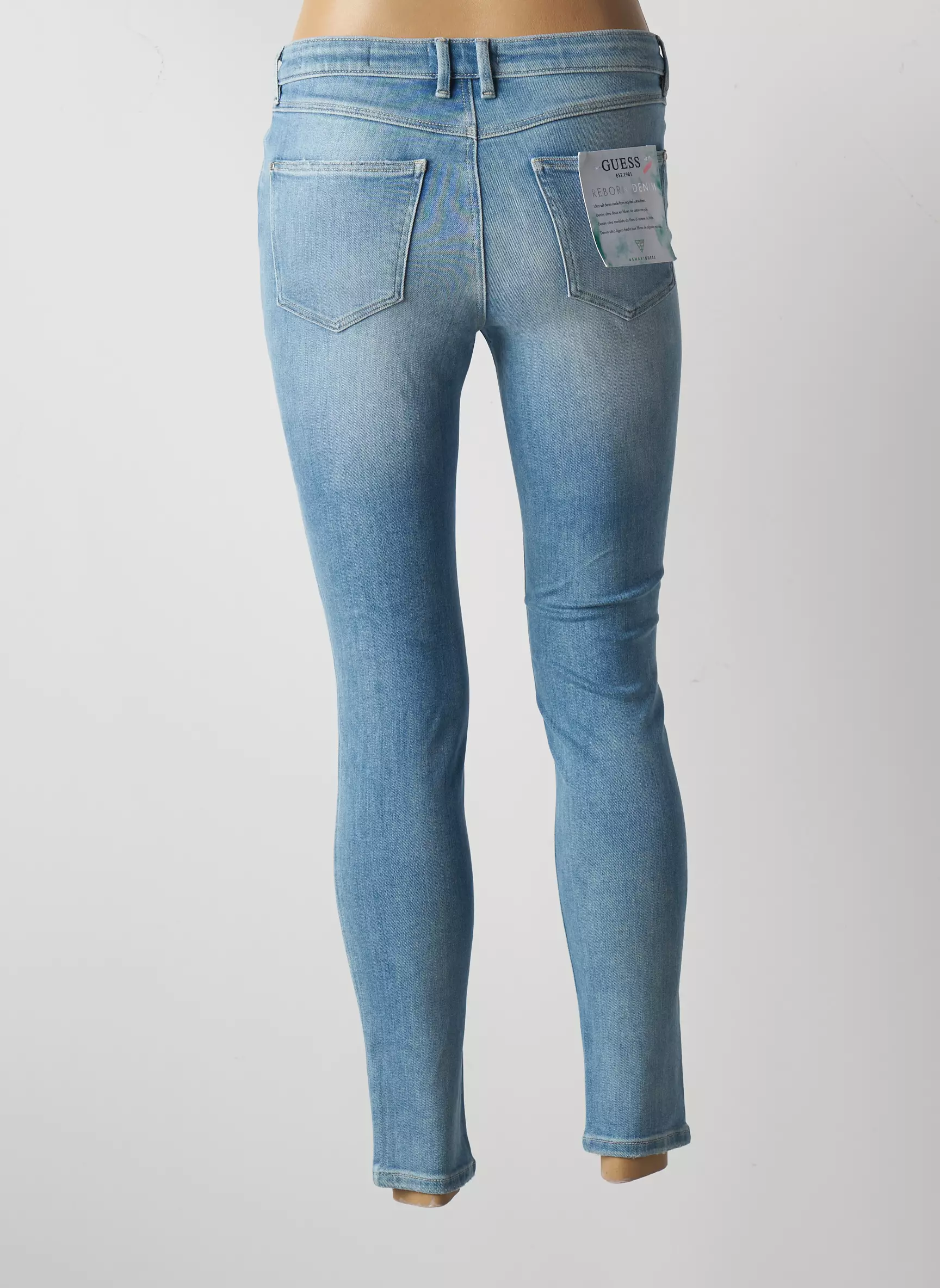 Guess Jeans Skinny Femme couleur bleu