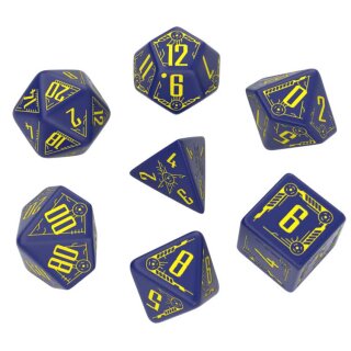 Galactic Navy & Yellow Dice Set (7)