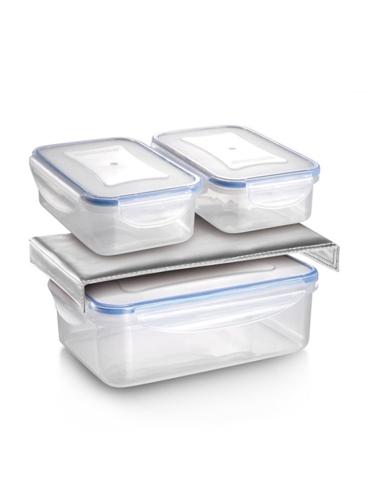 Tescoma Thermotasche FRESHBOX, mit 3 Dosen, anthrazitfarben in grau günstig kaufen zweistöckig