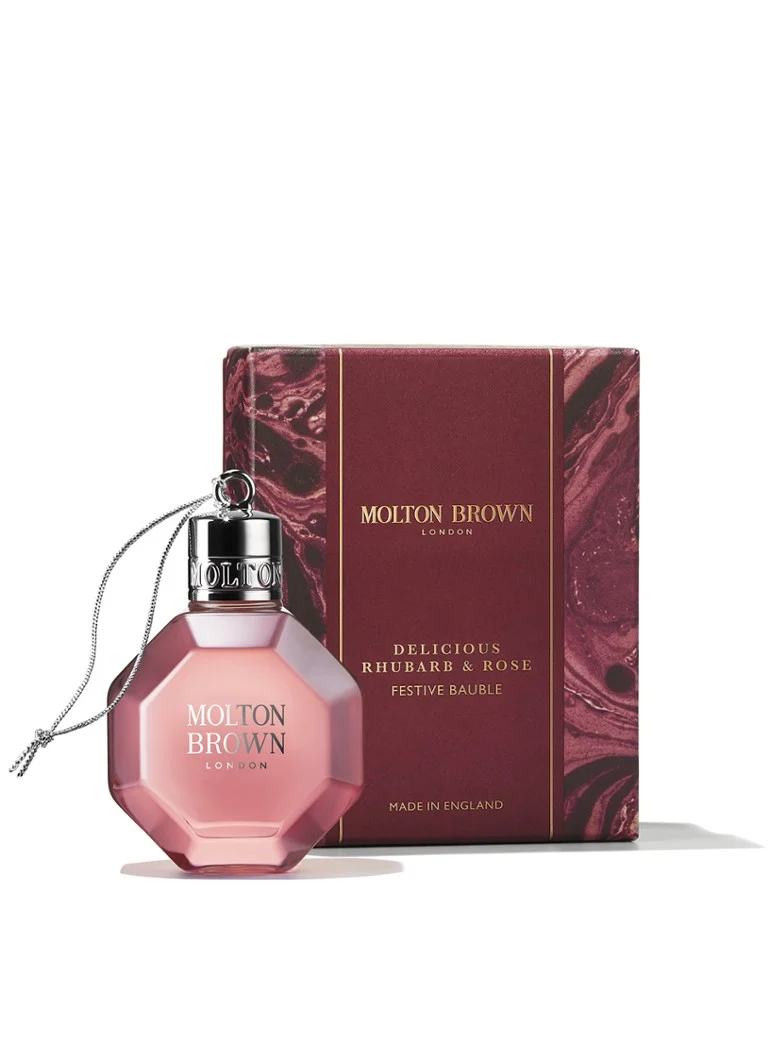 Molton Brown Delicious Rhaparber & Rose Festive Bauble - Rajoitetun erän kylpy- ja suihkugeeli