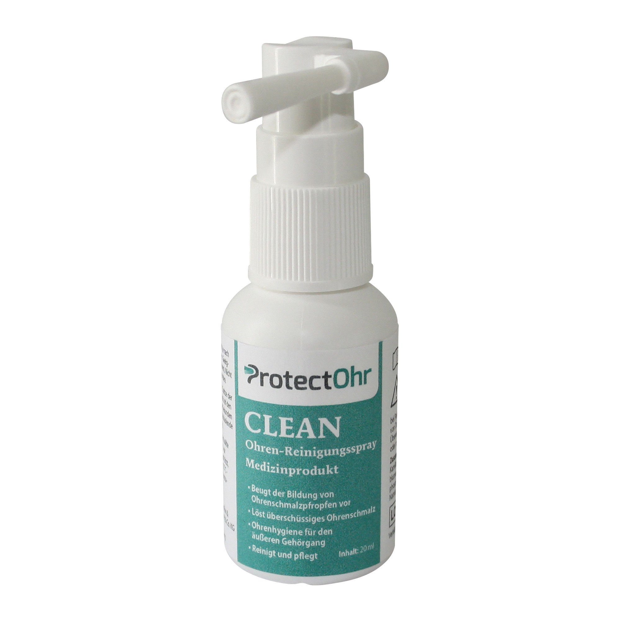 ProtectOhr Ohrenreiniger ProtectOhr - Ohrenspray Clean, zur Reinigung der Ohren, 20 ml, 1-tlg.