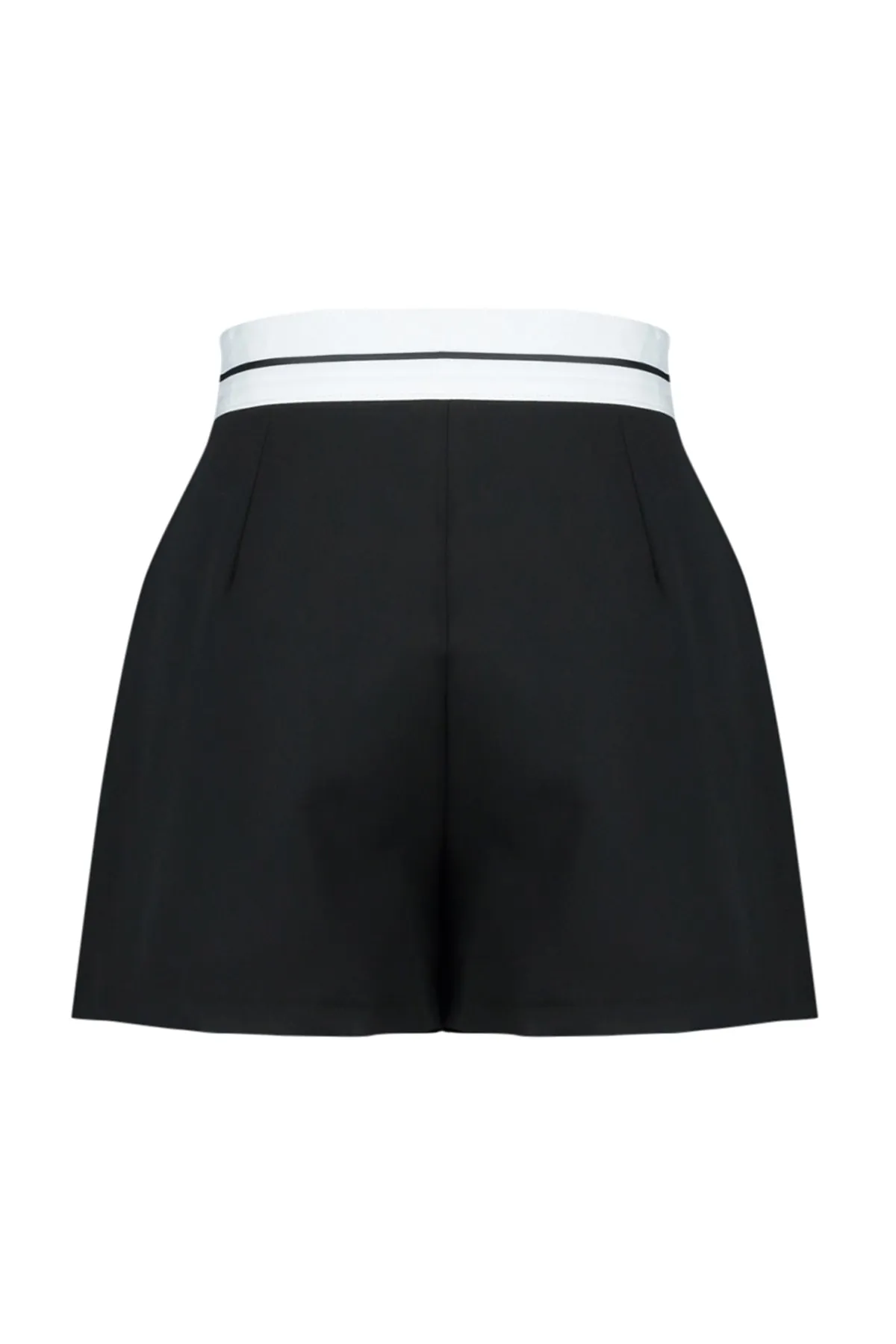 Trendyol Collection  Shorts - Schwarz - Hoher Bund