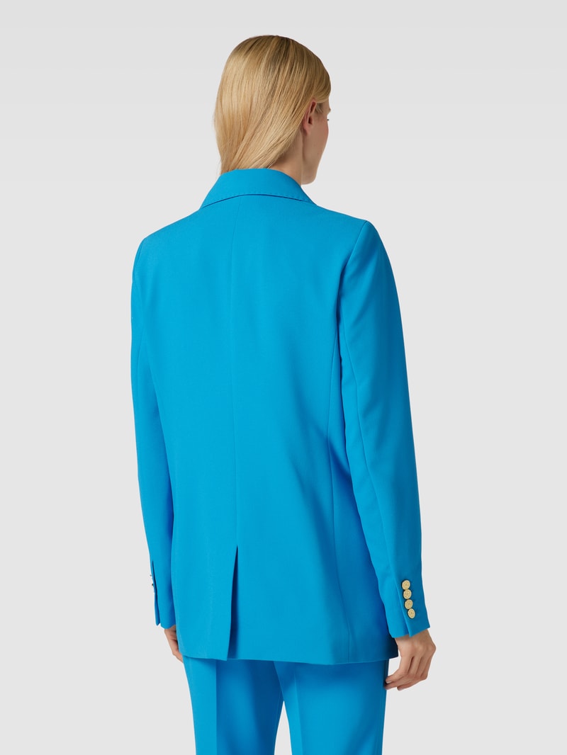 Blazer mit Reverskragen Modell 'Chiara Crepa' in royalblau