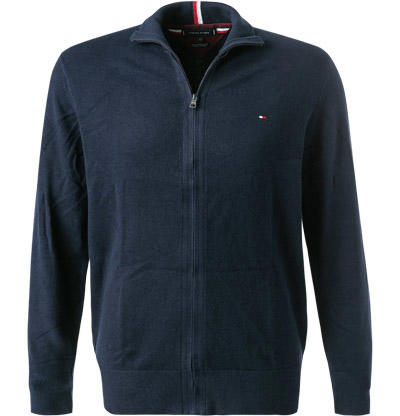 Tommy Hilfiger, Cardigan, Bio Baumwolle-Kaschmir, nachtblau