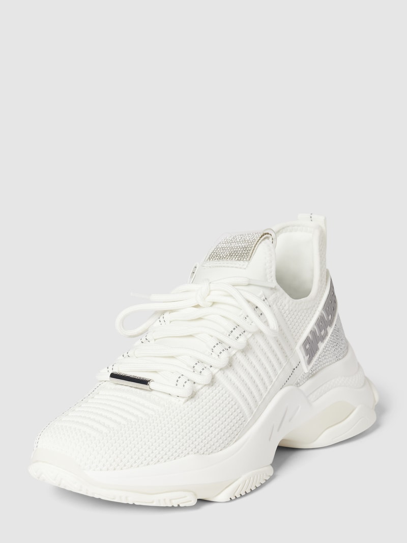 Sneaker mit Label-Detail Modell 'Maxilla' in offwhite