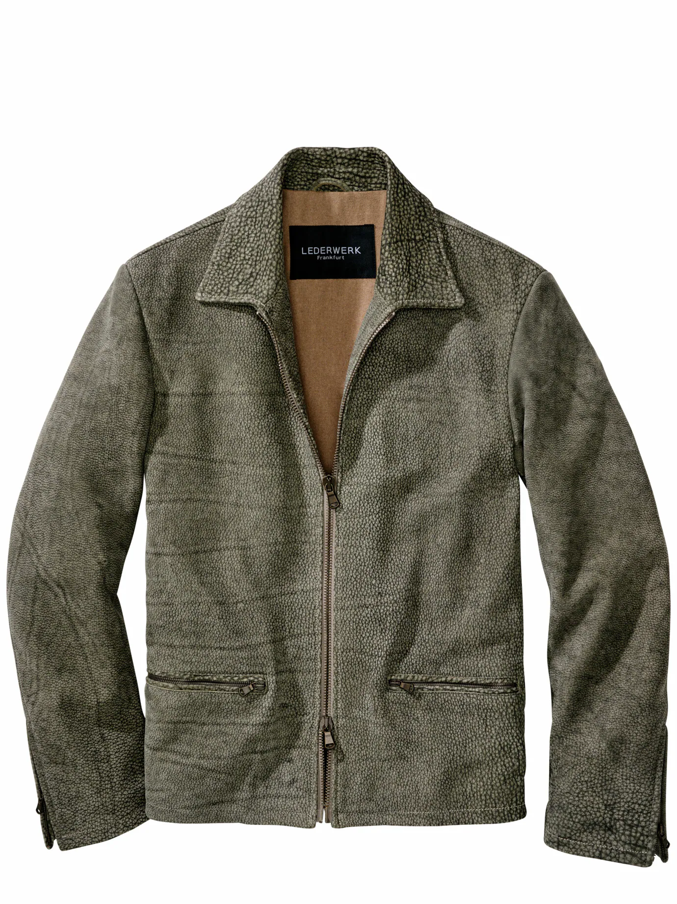 Lederjacke Savanne