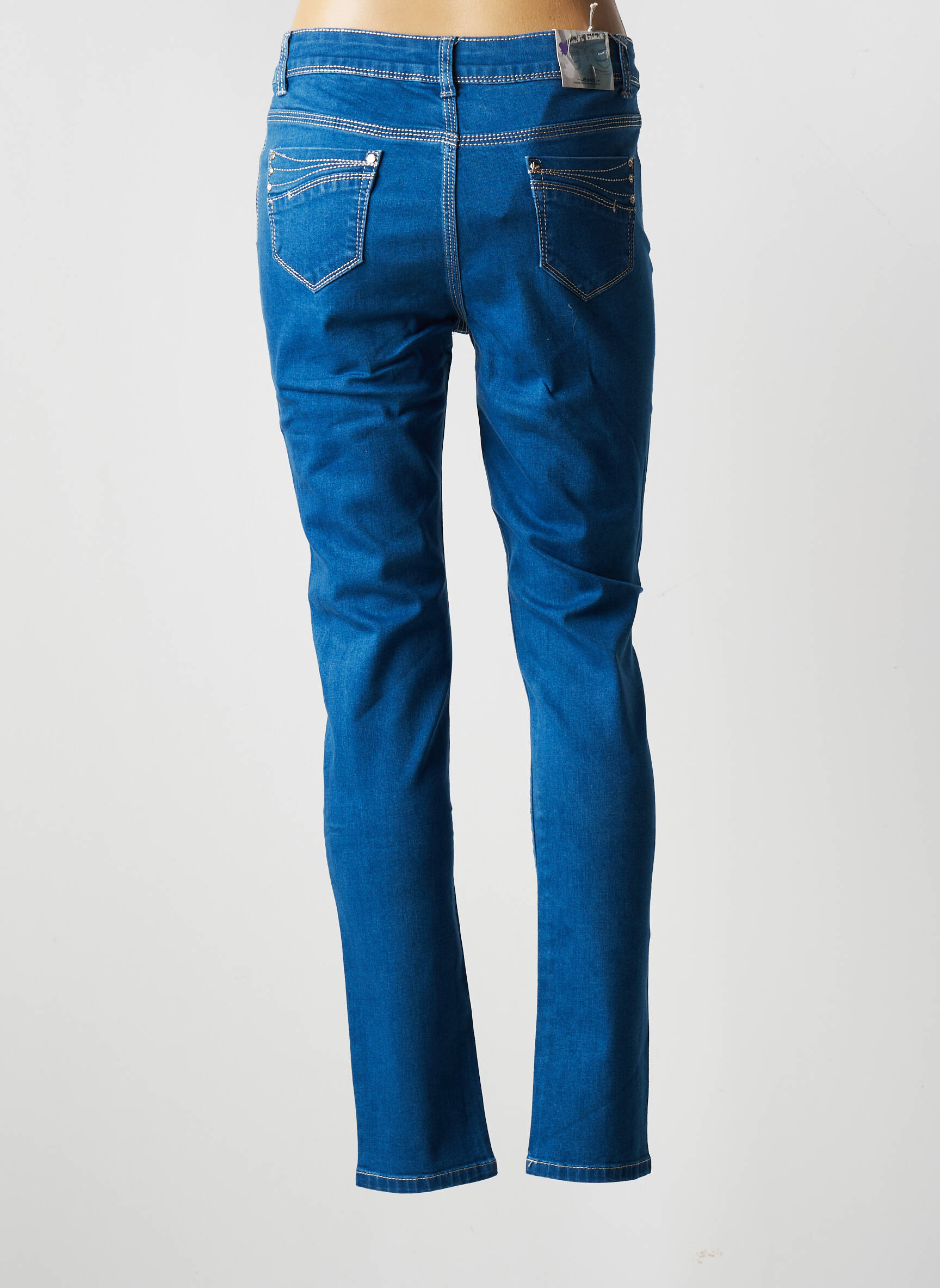 X Max Jeans Coupe Slim Femme couleur bleu