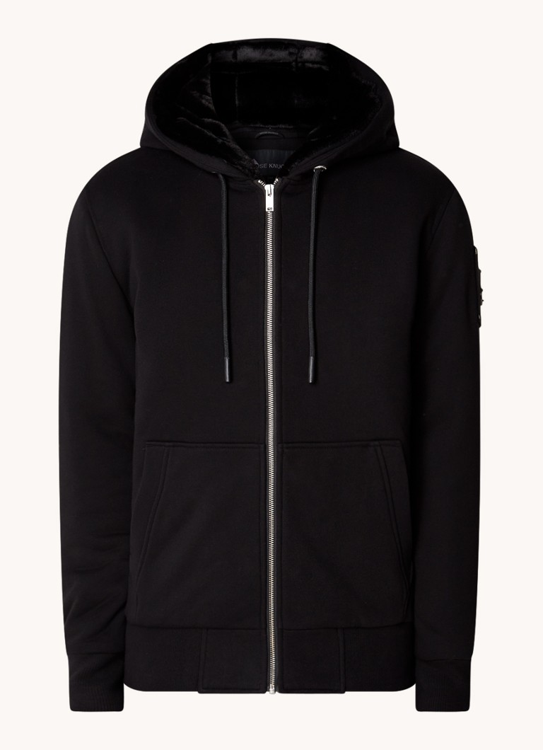 Moose Knuckles Classic Bunny polsterēts sporta krekls ar mākslīgo kažokādu