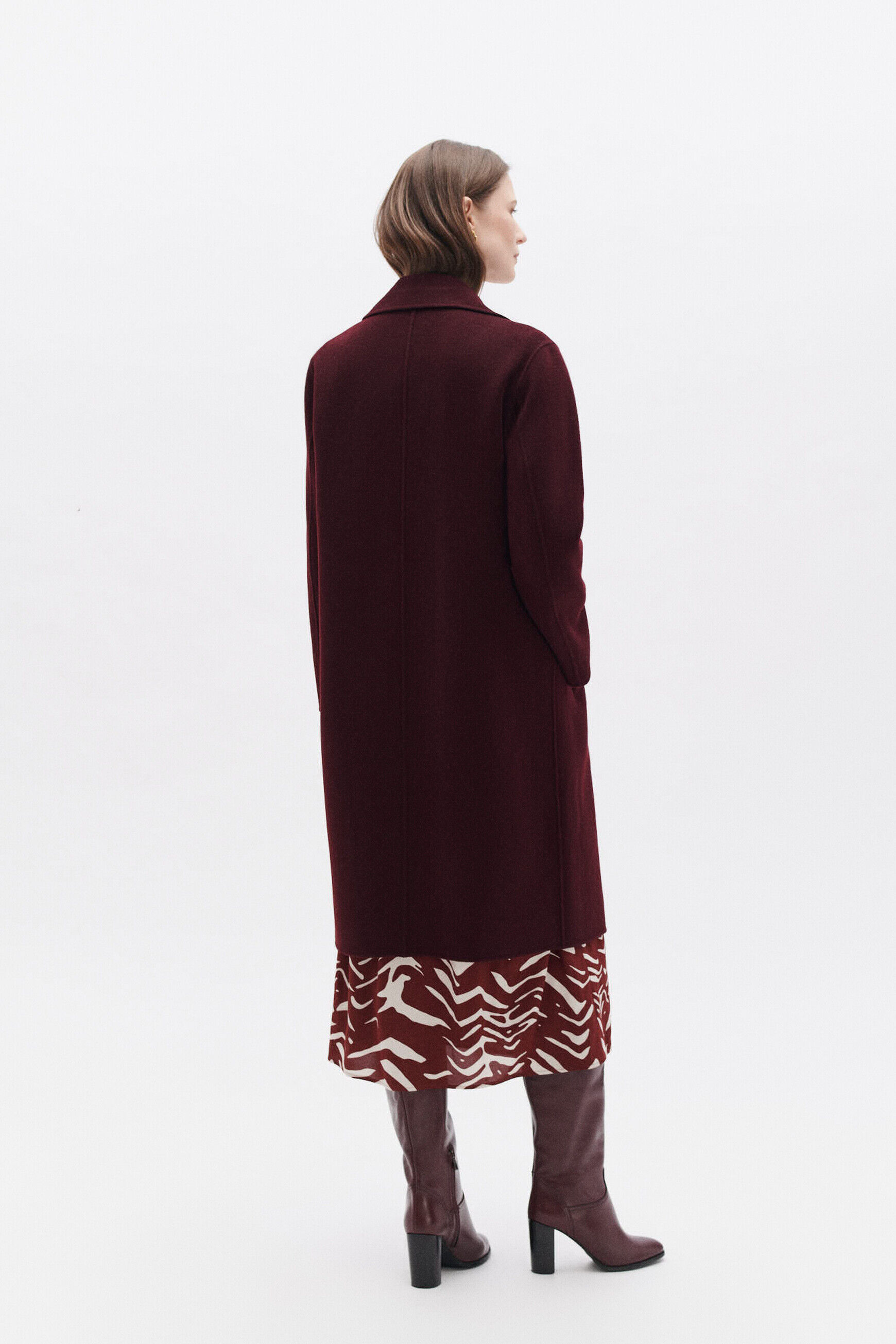 Manteau grenard prune femme