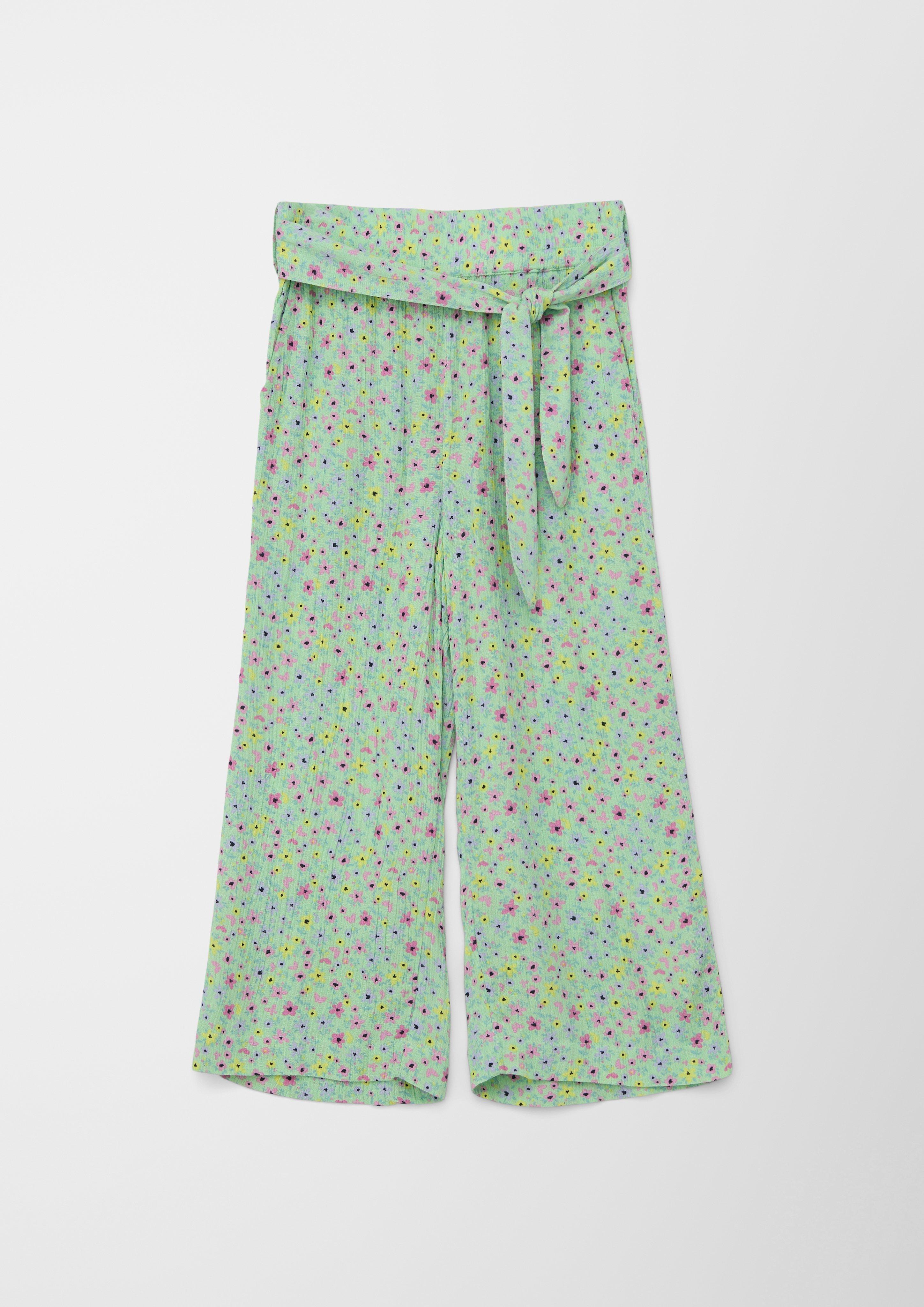 Wide-Leg Hose mit Allover-Print  2142102-72A2