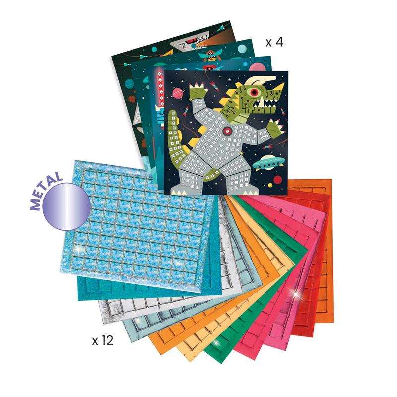 Coffret mosaïques Space battle Djeco