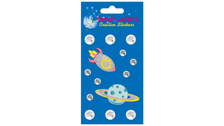 PAP-ART Strass-Sticker silber