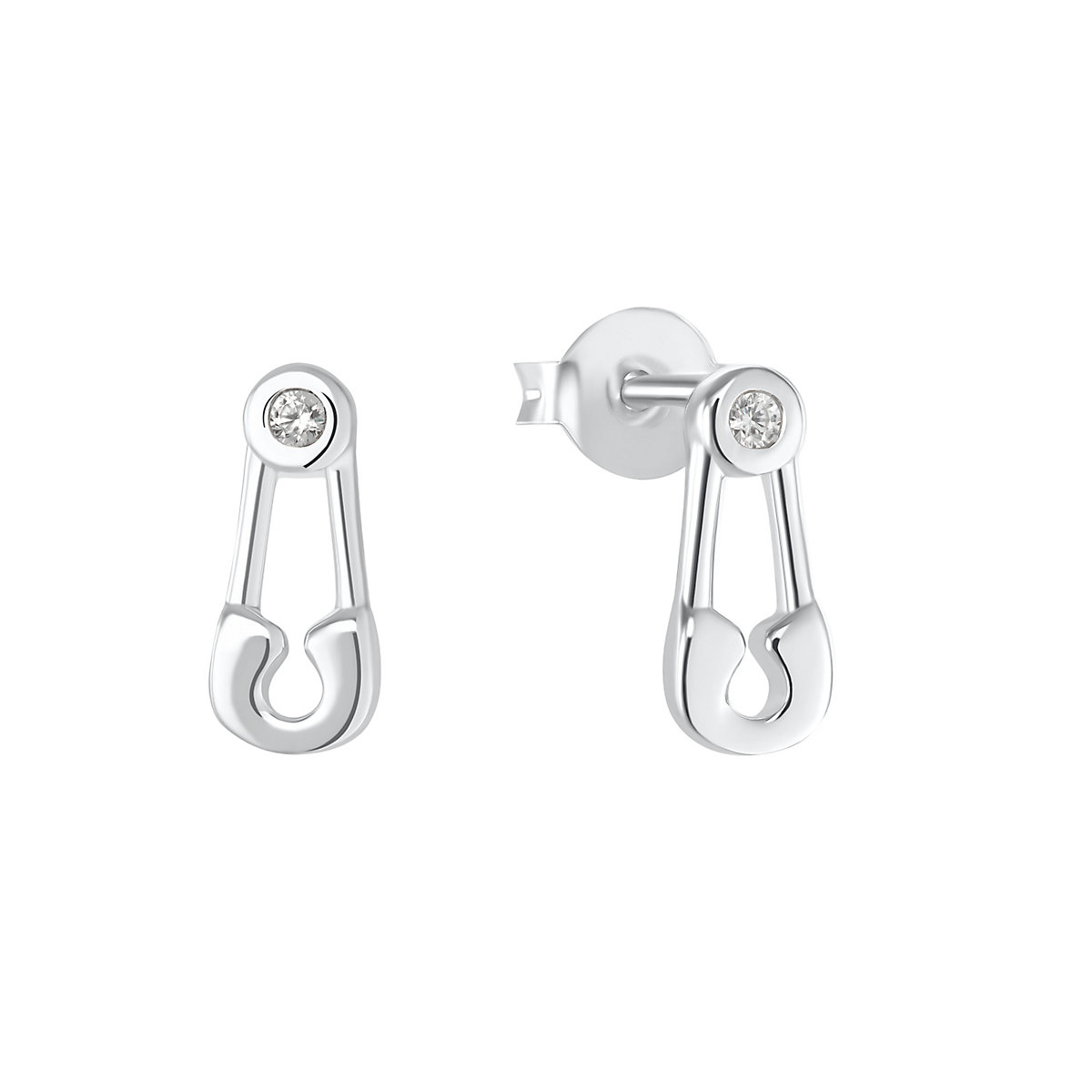 Ohrstecker für Mädchen, 925 Sterling Silber, Zirkonia synth. Ohrstecker für Mädchen