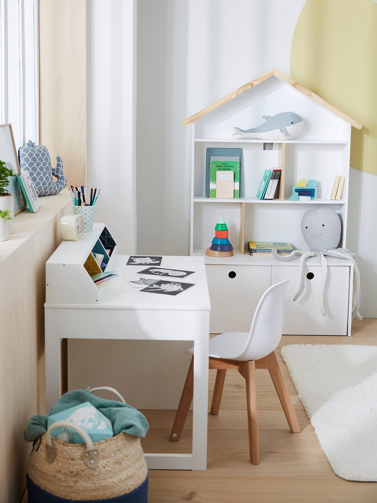 Vertbaudet Kinderzimmer Regal PTILOU - weiß