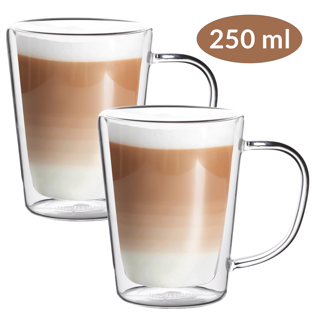 Casaria monzana® Teegläser 4er-Set je 250ml doppelwandig