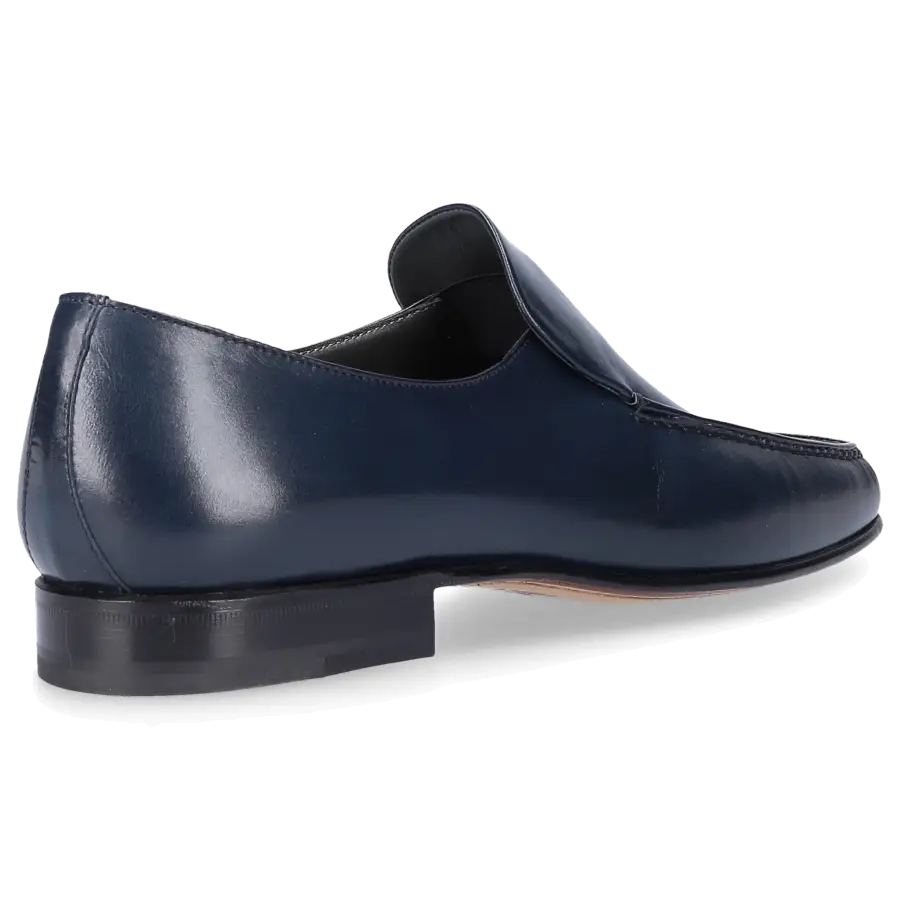 Moreschi - Slipper Kalbsleder - blau