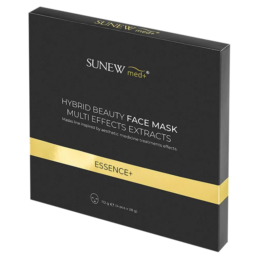 Sunew Med Essence+ ansigtsmaske med peptider og snegleslim 4 stk.