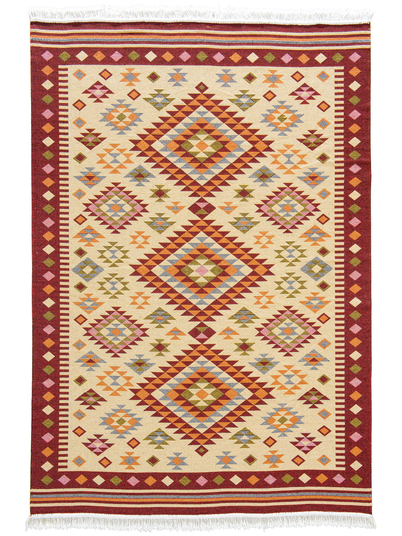 Loreto Orient-Teppich, Dunkelrot
