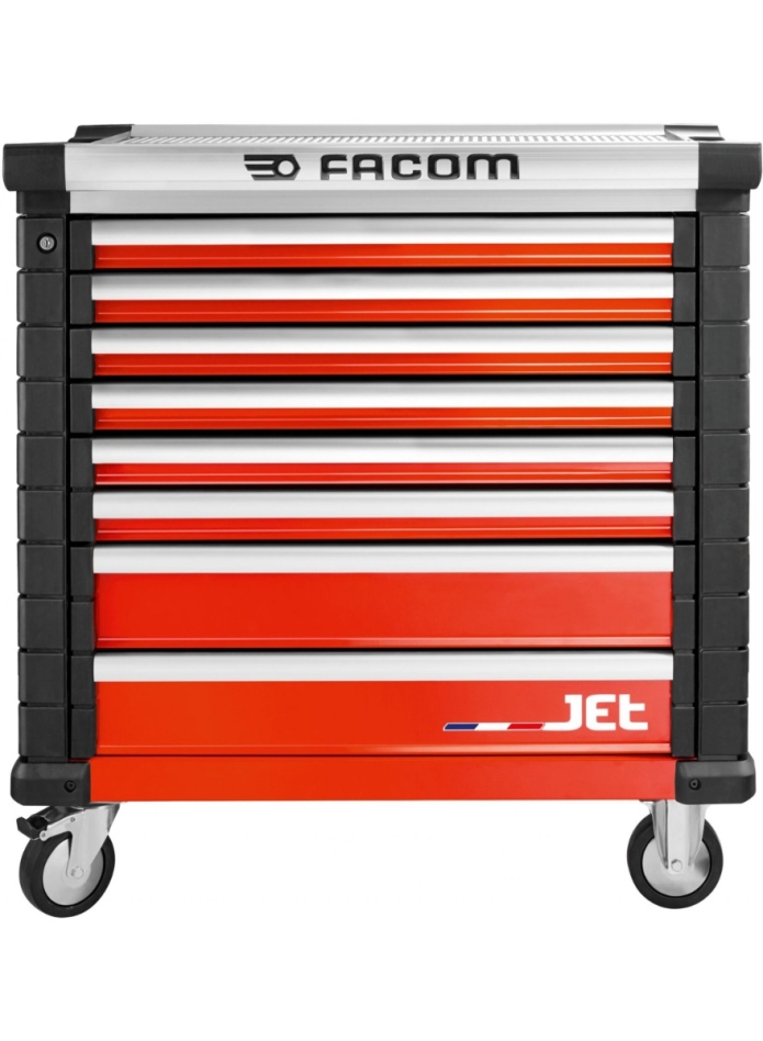 Facom JET.8M4A Колица за алате 8 фиока M4 црвена
