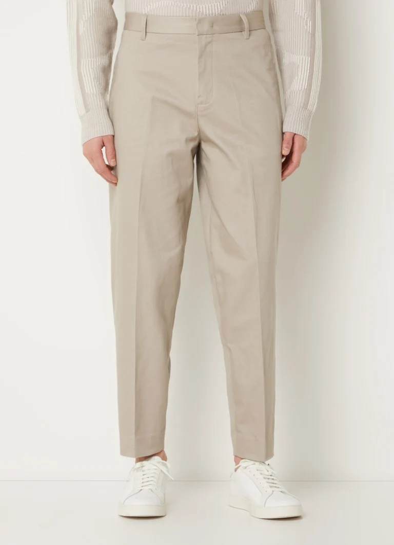 Emporio Armani Tapered fit chino ar steekzakken