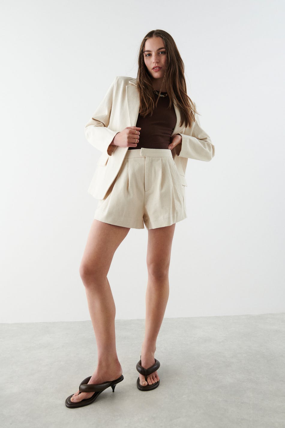 Beata twill shorts