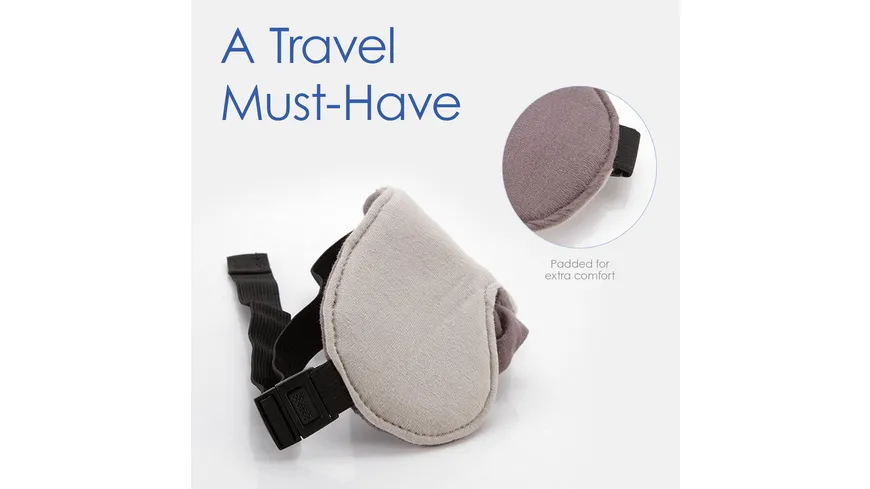 TravelBlue Luxus-Augenmaske grau