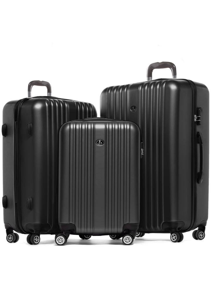 FERGÉ Kofferset Hartschale 3-teilig Hartschale 3 teilig Koffer Set TOULOUSE in grau günstig kaufen onesize