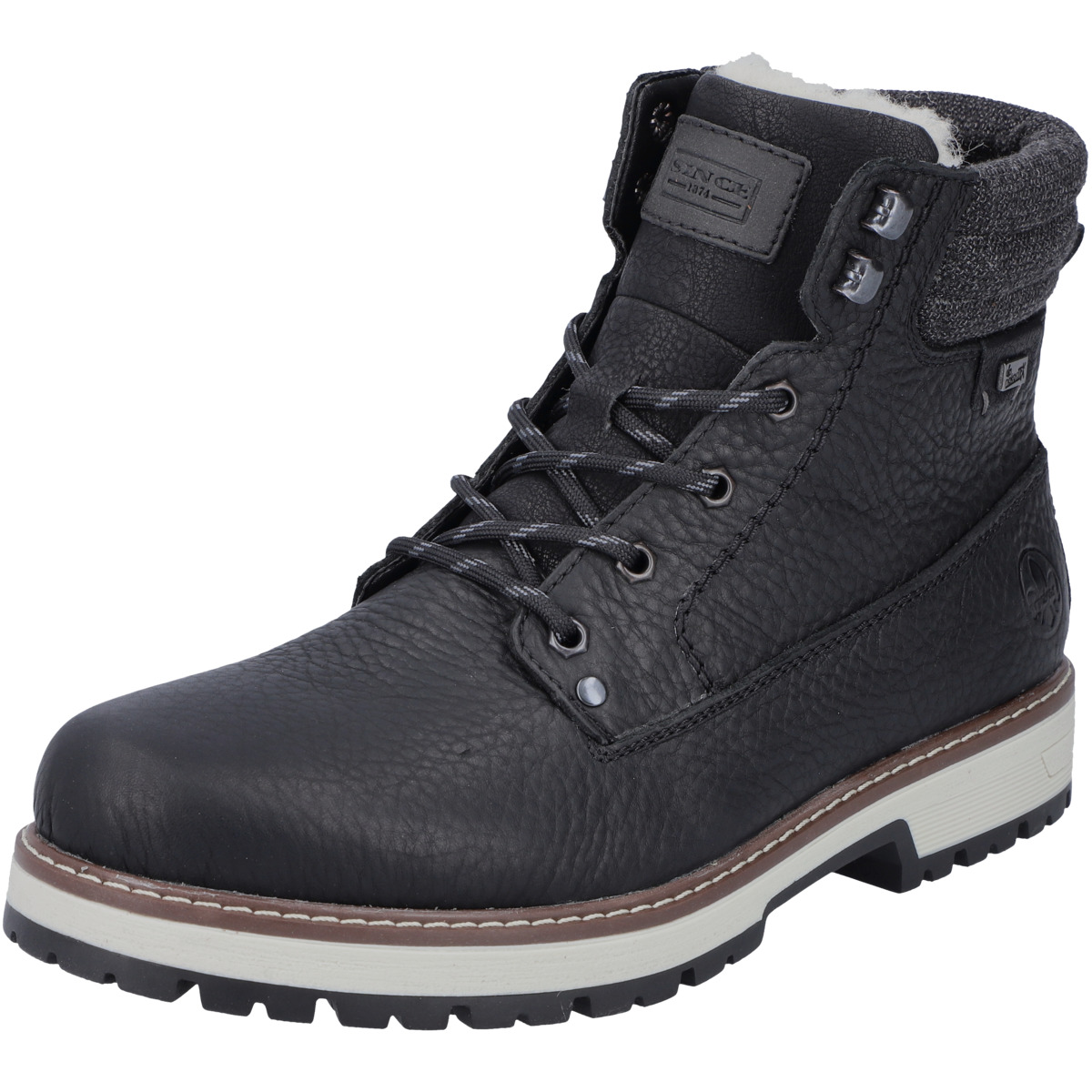 Rieker F8301 Schnürboots schwarz