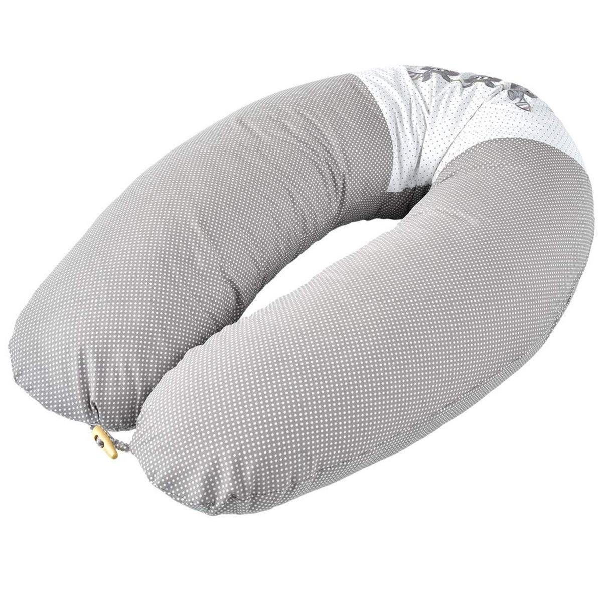 SEI Design Stillkissen Seitenschläferkissen Babynestchen Kuschelnest XXL, Schwangerschaftskissen mit Bezug, Bezug 100% Baumwolle