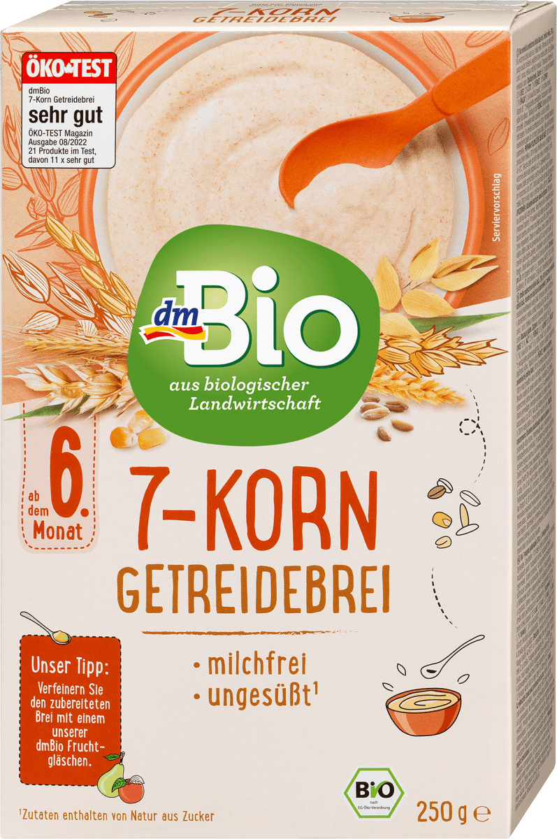 Getreidebrei Bio 7-Korn ab dem 6. Monat, 250 g