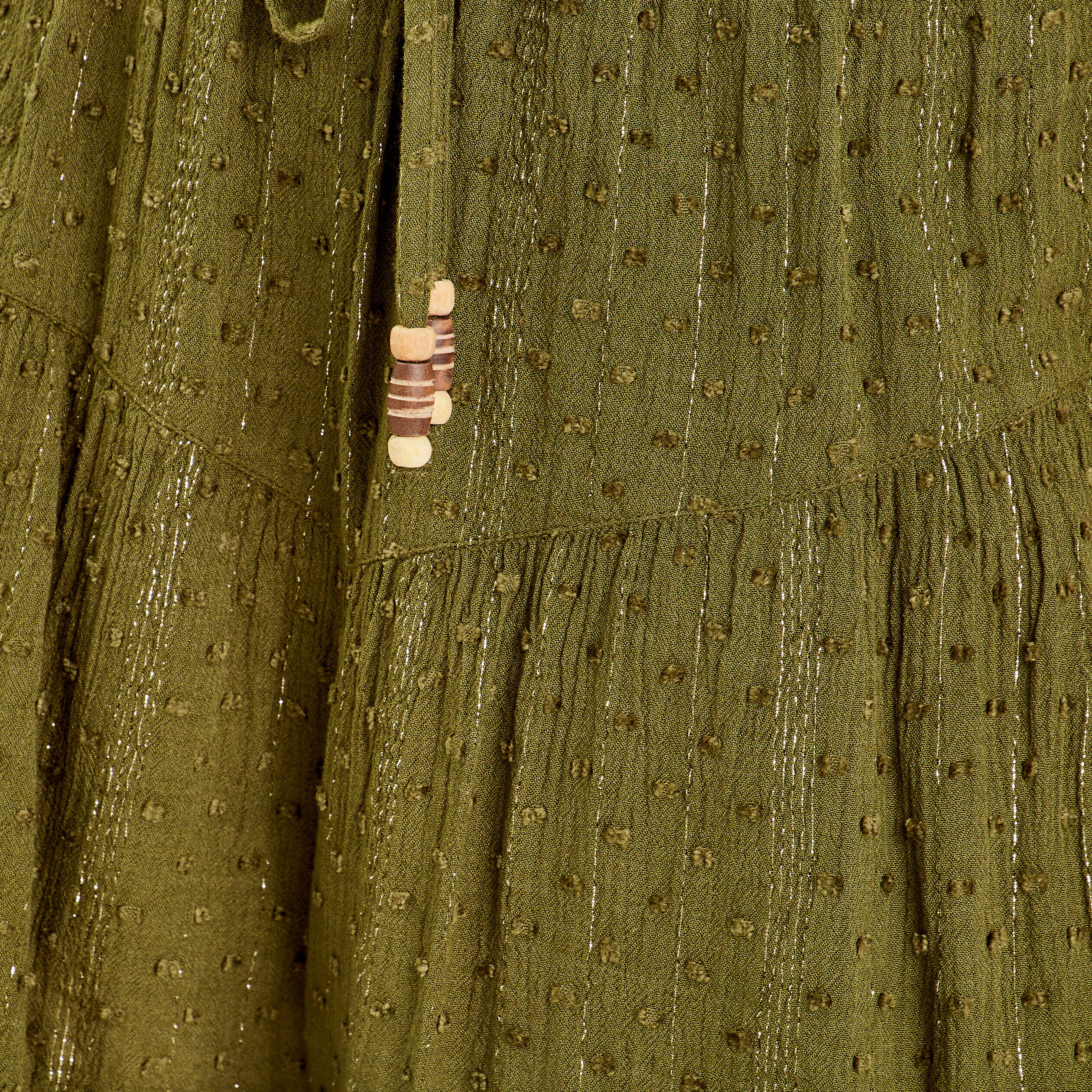 Jupe courte évasée vert foncé femme | Cache Cache