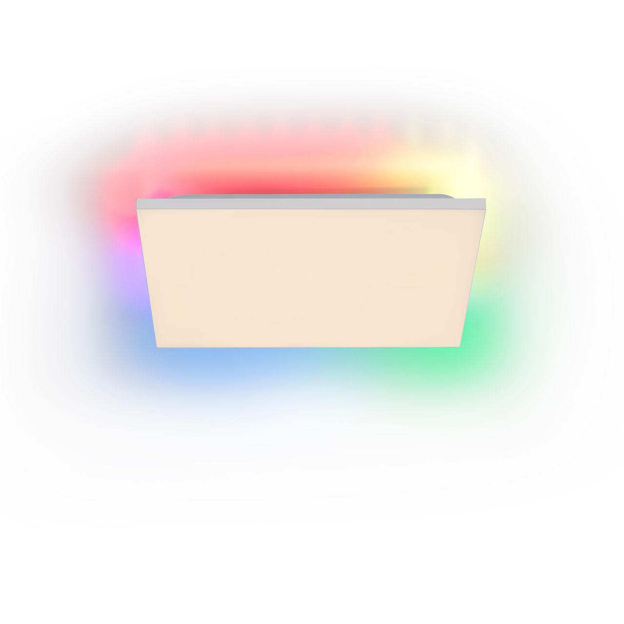 JUST LIGHT CONRAD, LED Deckenleuchte, dimmbar, CCT, RGB, IR-Fernbedienung, weiss