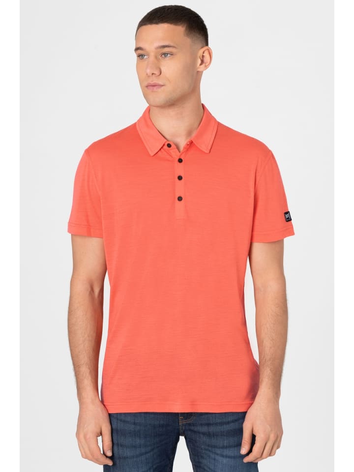 super.natural Merino Polo M TRAVEL POLO in orange günstig kaufen