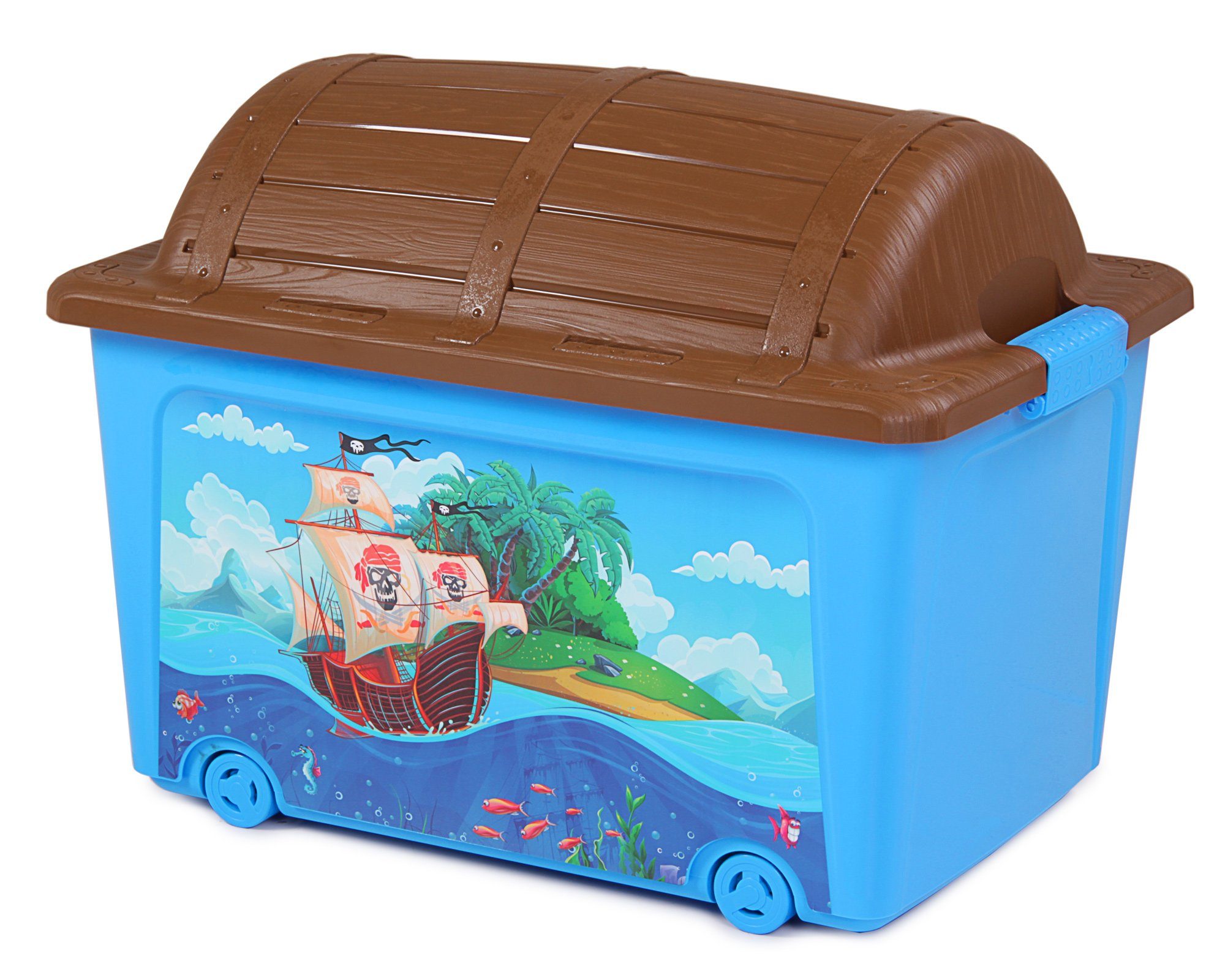ONDIS24 Spielzeugtruhe Spielzeugbox Rollbox, 34L