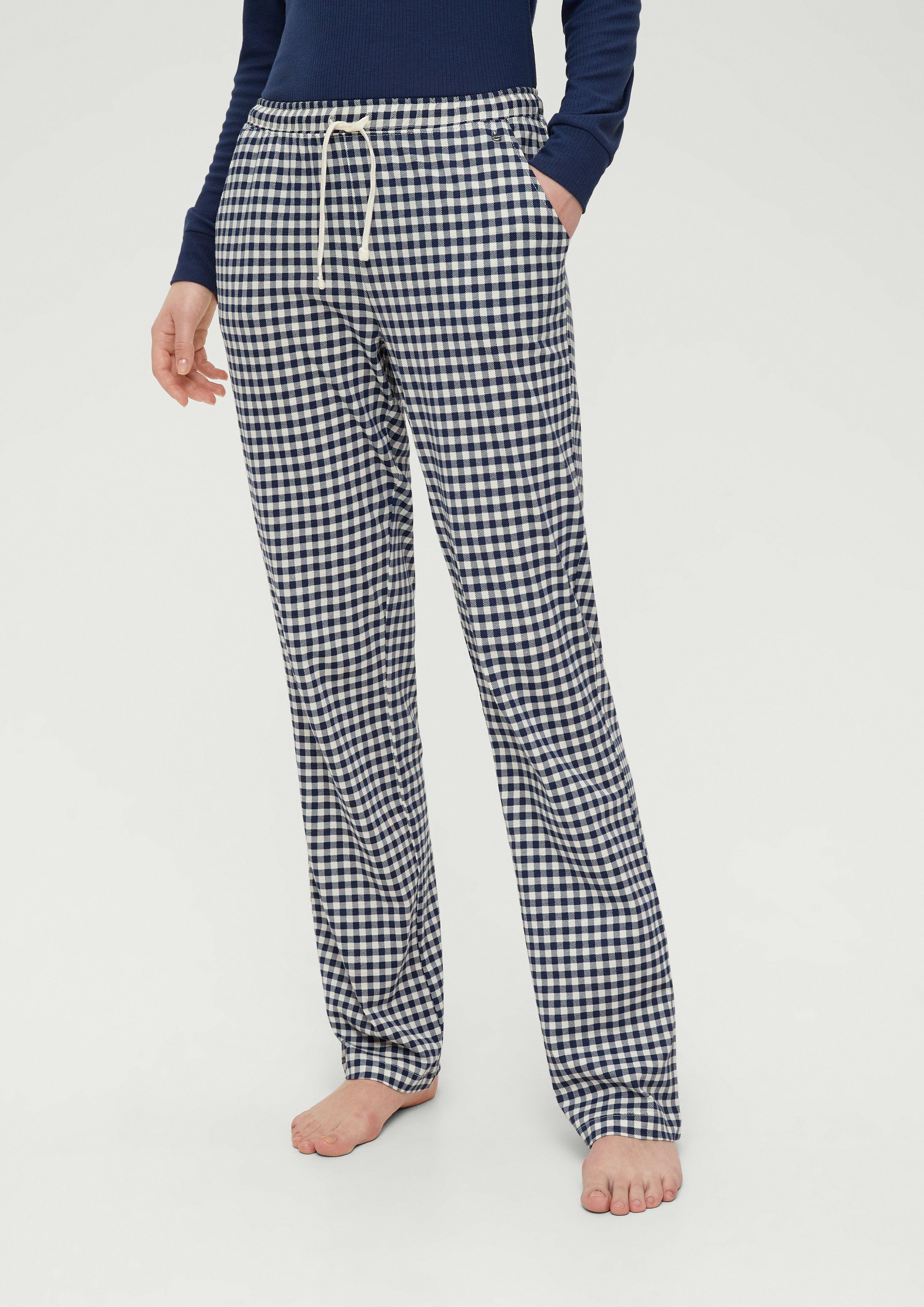 Karierte Pyjamahose  6008436-5870