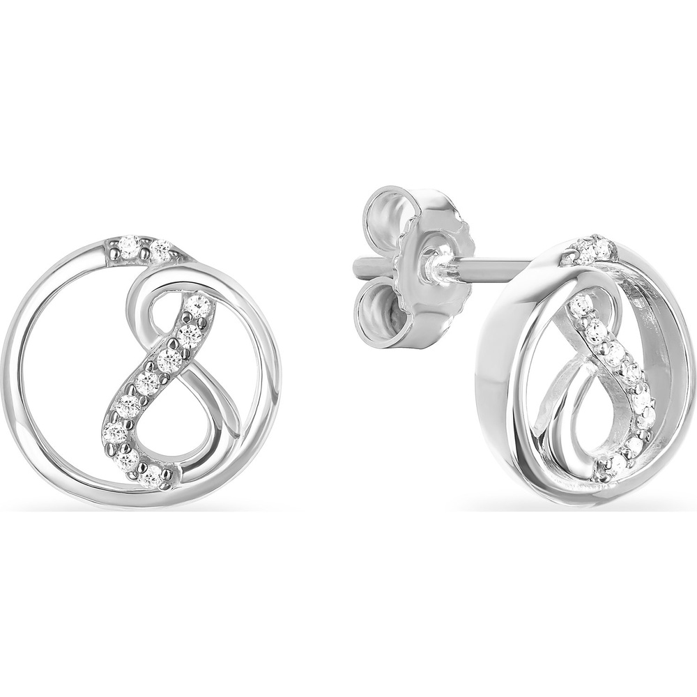 FAVS Boucles d'oreilles à fermoir à poussette 925 Argent Boucles d'oreilles