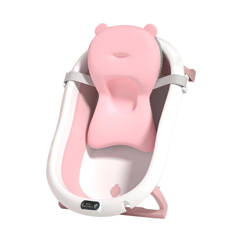 DAKYAM Babybadewanne Badewanne Babywanne faltbar mit verstellbarem Kissen–Matratze