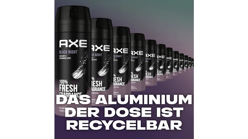 AXE Deospray Black Night ohne Aluminium 150 ml