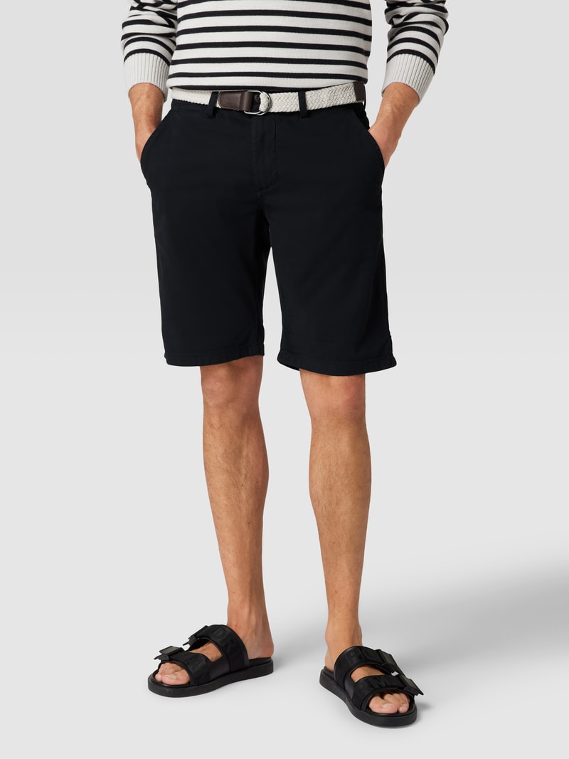 Bermudas mit Gürtel in marineblau