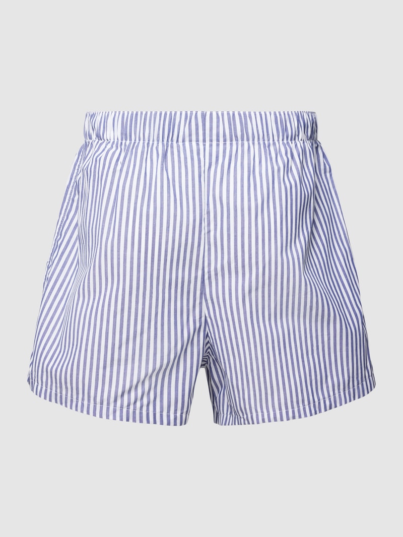 Boxershorts mit Streifenmuster in marineblau