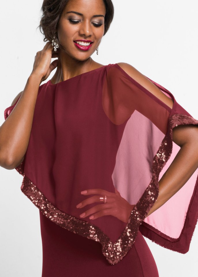 Maxikleid mit Pailletten