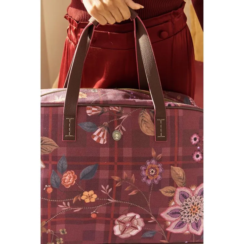 Pip Studio Tovy Weekend Bag Medium Flores Felices - Red