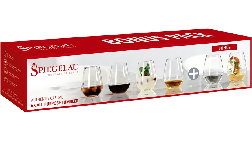 Spiegelau Universalbecher, 6-tlg. im Geschenkkarton