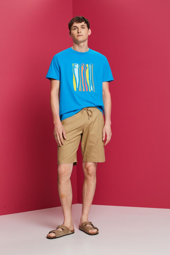 Bedrucktes Jersey-T-Shirt, 100 % Baumwolle