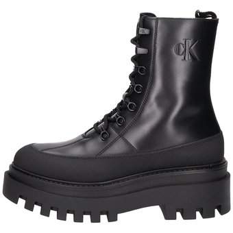 Calvin Klein Flatform Lace Up Boot in schwarz