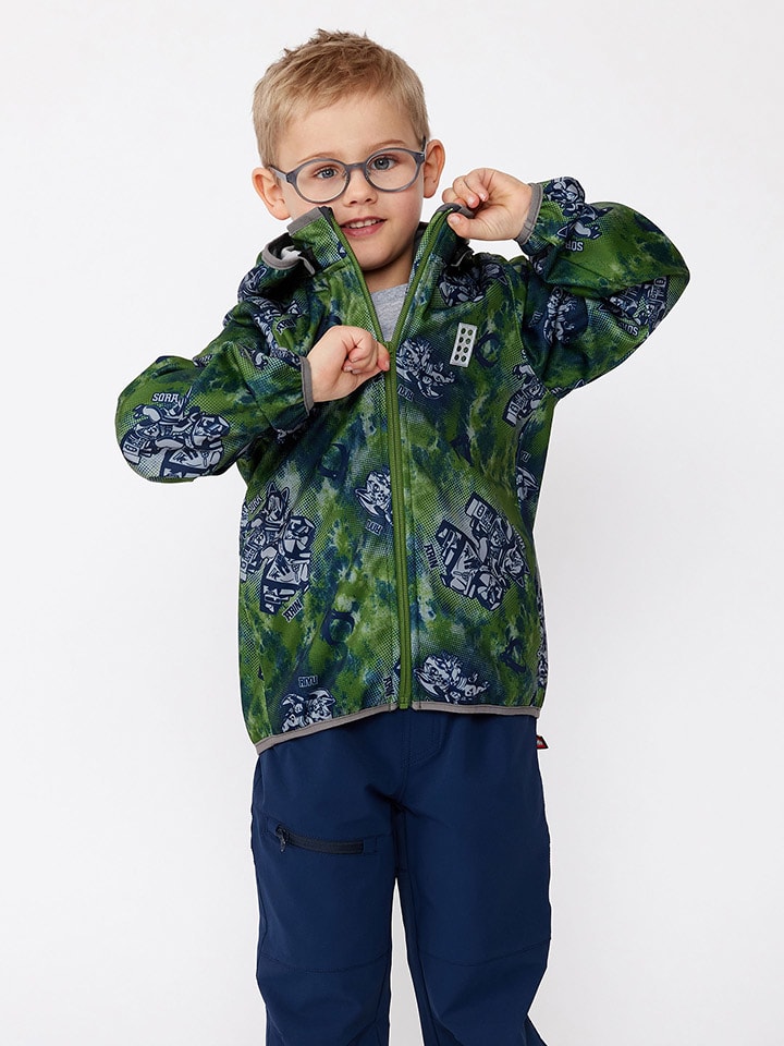 LEGO Softshelljacke in Grün/ Dunkelblau günstig kaufen