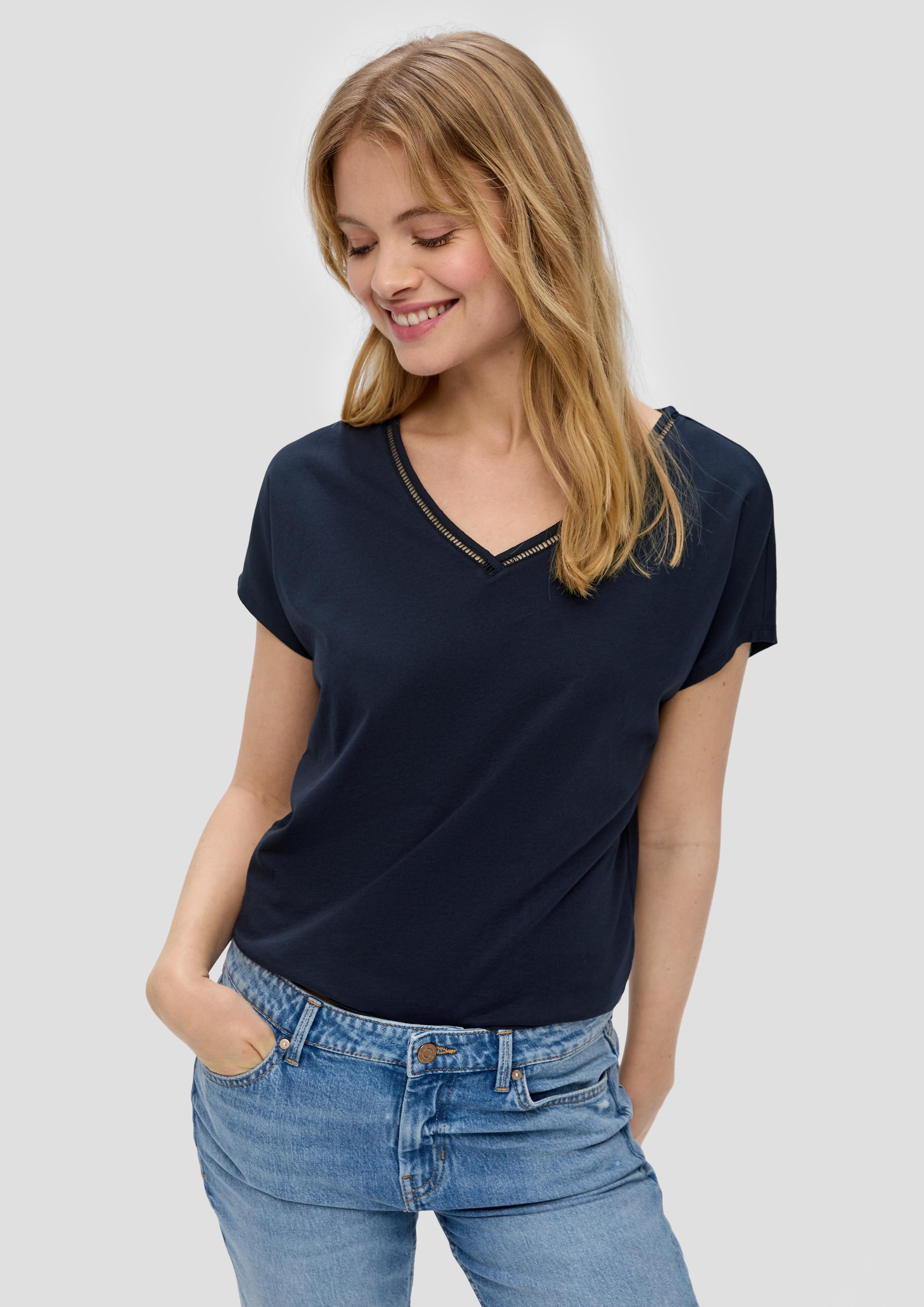 Baumwoll-T-Shirt mit Spitzendetails  2157738-5959